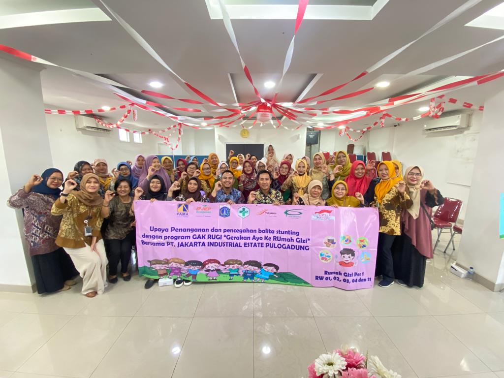 PT JIEP dan Puskesmas Cakung berkolaborasi menangani balita stunting di Kelurahan Jatinegara, Kecamatan Cakung, Jaktim.