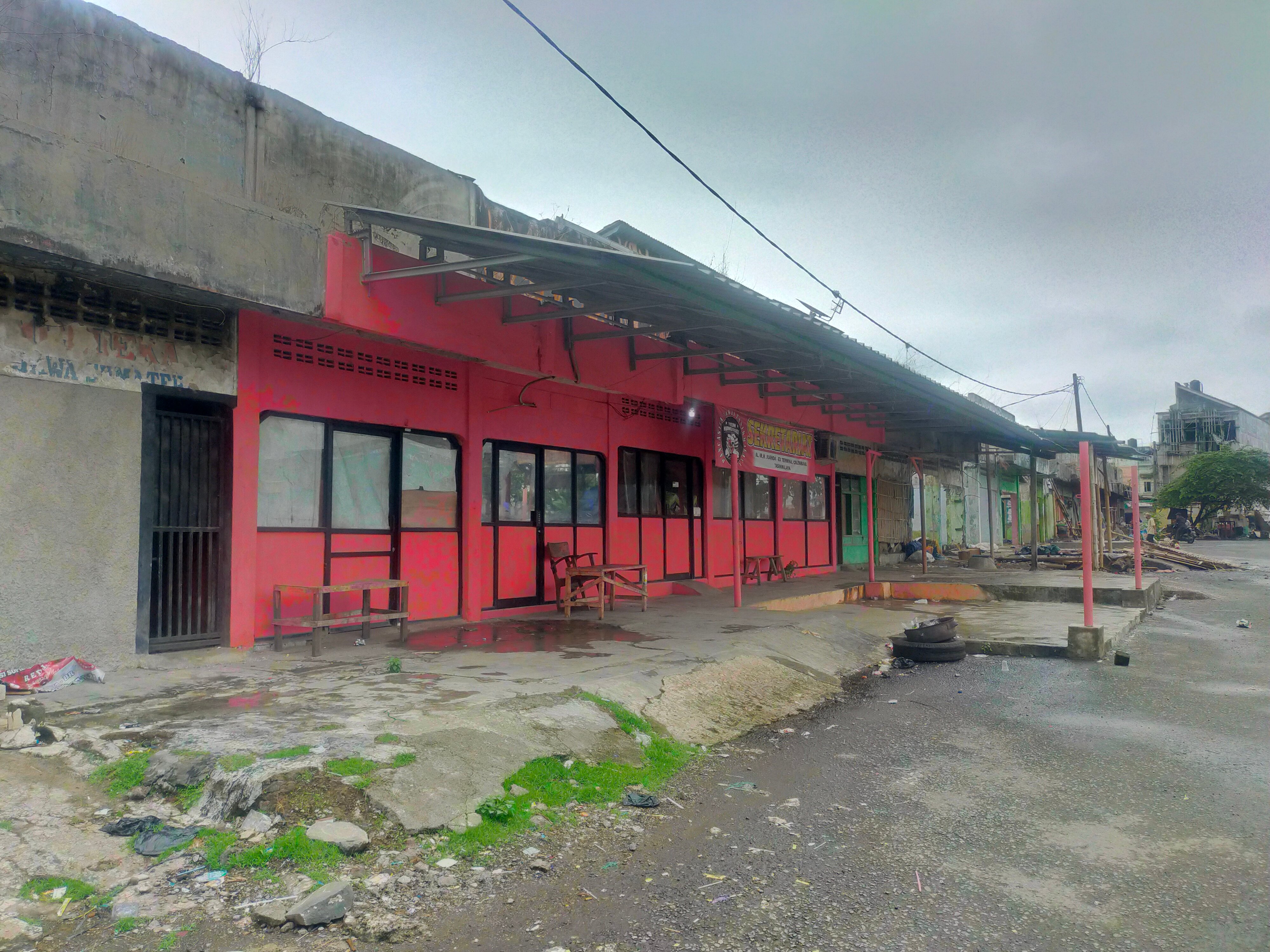 Bekas Terminal Cilembang di Kecamatan Mangkubumi, Tasikmalaya, akan dibongkar.