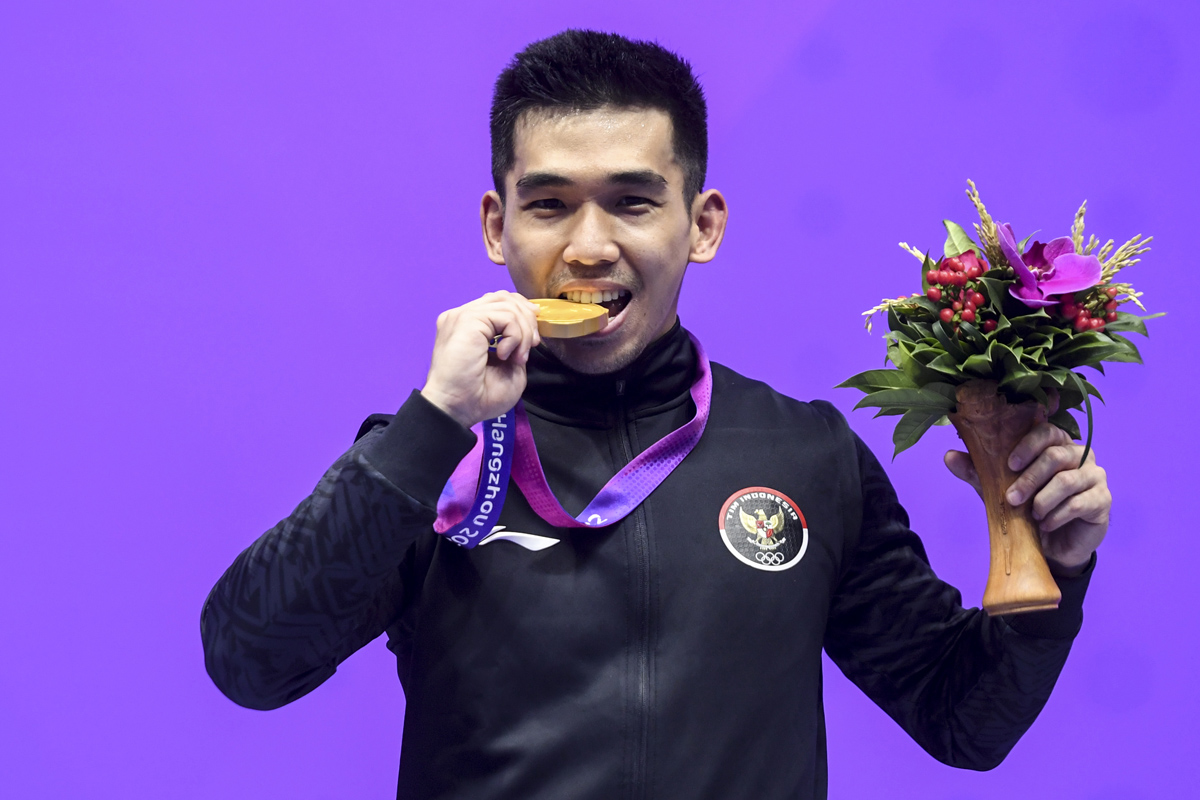 Harris Horatius menorehkan satu medali emas di nomor nandao pada pada Kejuaraan Dunia Wushu 2023 Amerika Serikat.