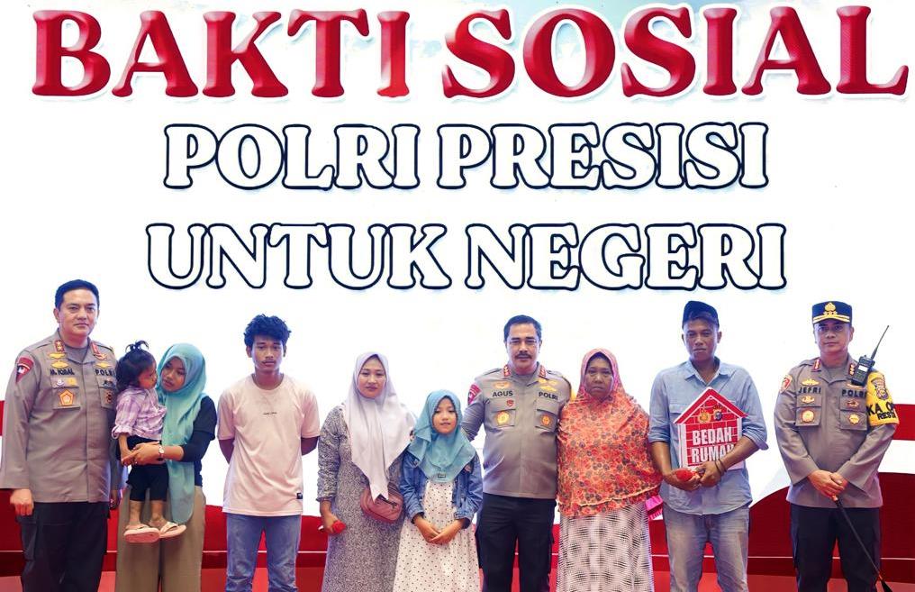 Wakapolri Komjen Pol Agus Andrianto menggelar kegiatan bakti sosial Polri Presisi untuk Negeri dalam kunjungan kerjanya di Pekanbaru, Riau.
