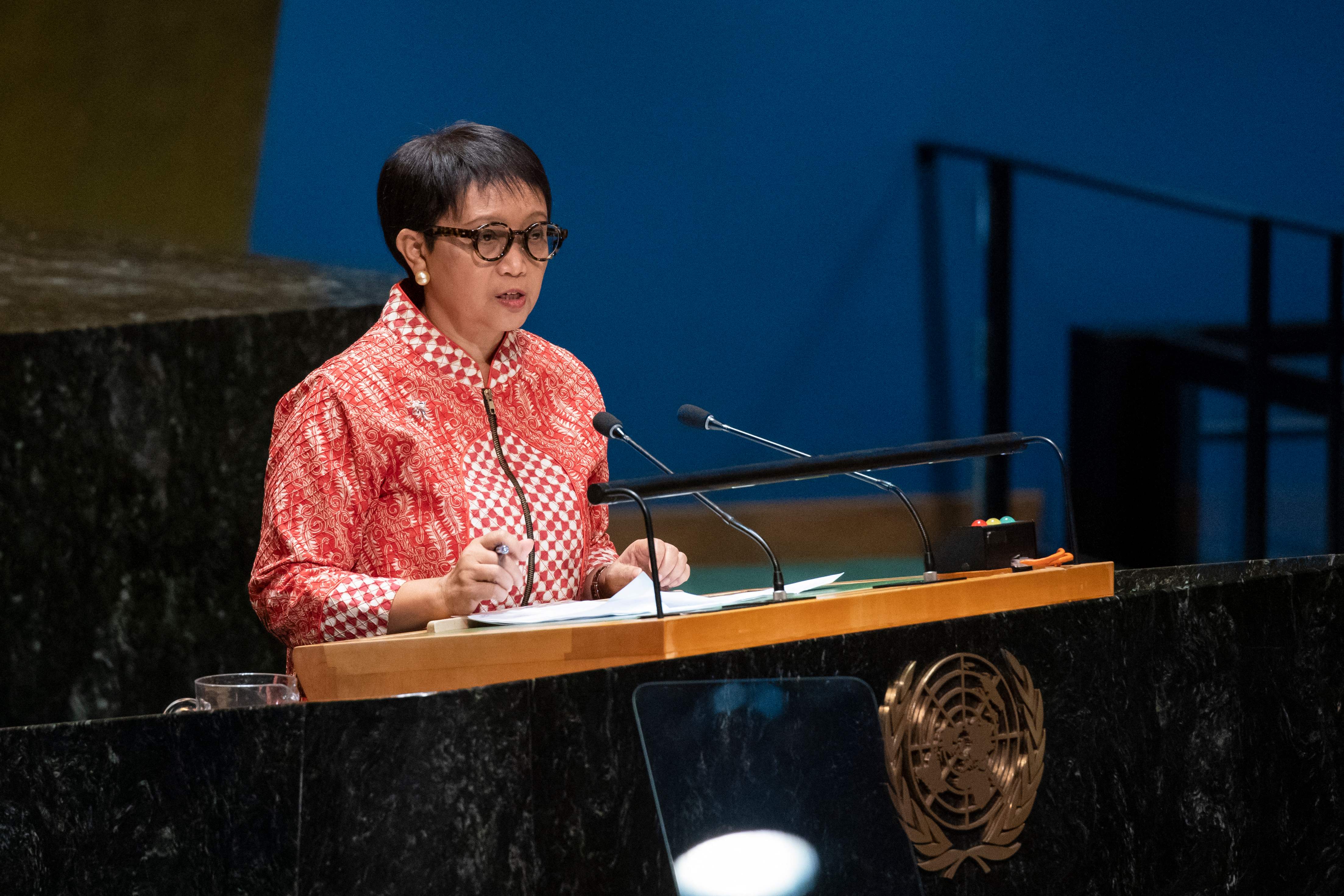 Retno Serukan Gencatan Senjata Permanen di Gaza