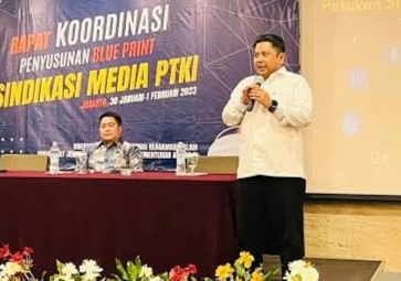 Dirjen Pendidikan Islam Muhammad Ali Ramdhani (kanan) bersama Direktur PTKI Ahmad Zainul Hamdi di Jakarta, beberapa waktu lalu.