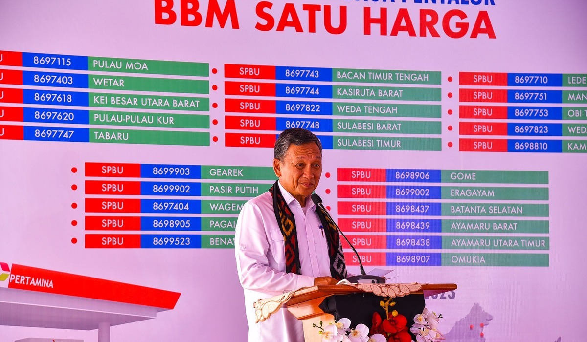 MENTERI Energi dan Sumber Daya Mineral (ESDM) Arifin Tasrif, di Sorong, Papua Barat Daya, Jumat, (24/11).