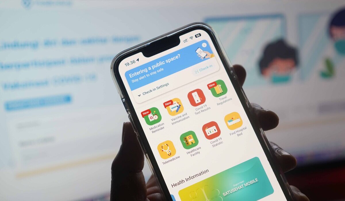 Aplikasi Satusehat dari Kementerian Kesehatan.