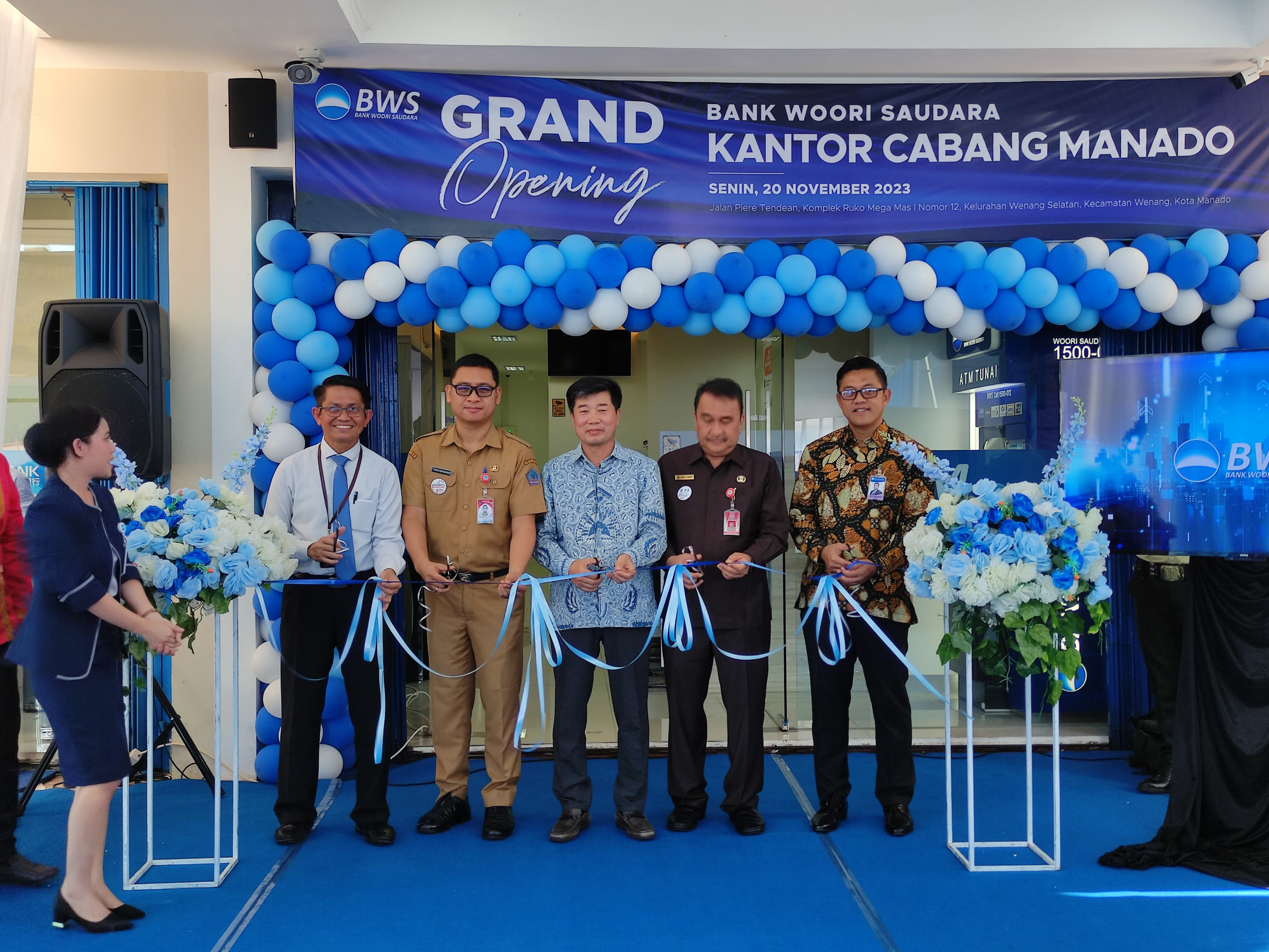 PT. Bank Woori Saudara Indonesia 1906, Tbk (BWS) membuka cabang baru, Kantor Cabang (KC) Manado di Manado, Sulut.