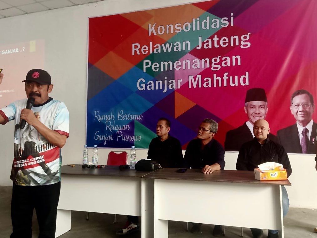 Relawan Jateng Optimis Ganjar-Mahfud Menang 1 Putaran