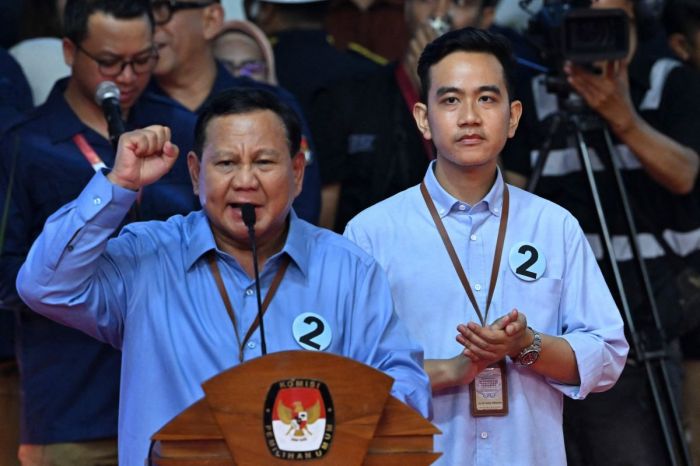 Pasangan Calon Presiden dan Wakil Presiden Prabowo Subiantod an Gibran Rakabuming Raks