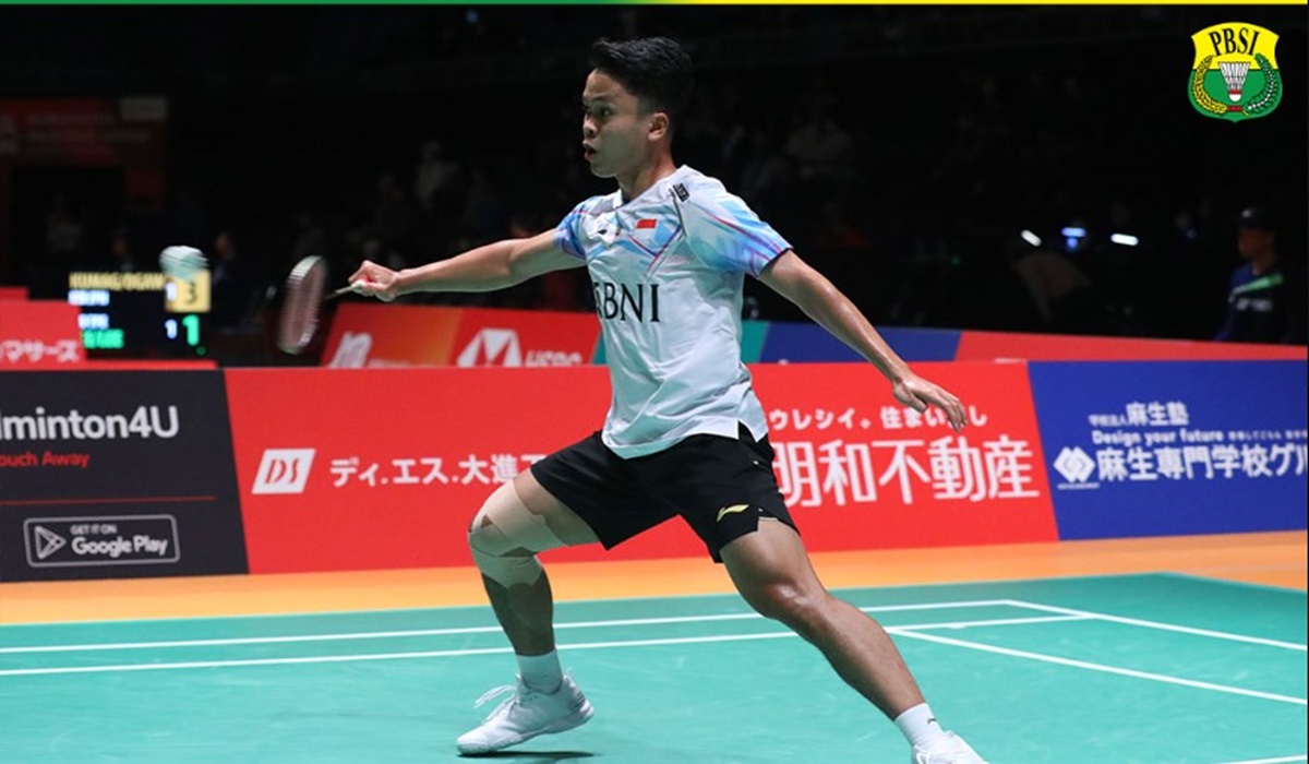 Tunggal putra Indonesia Anthony Sinisuka Ginting