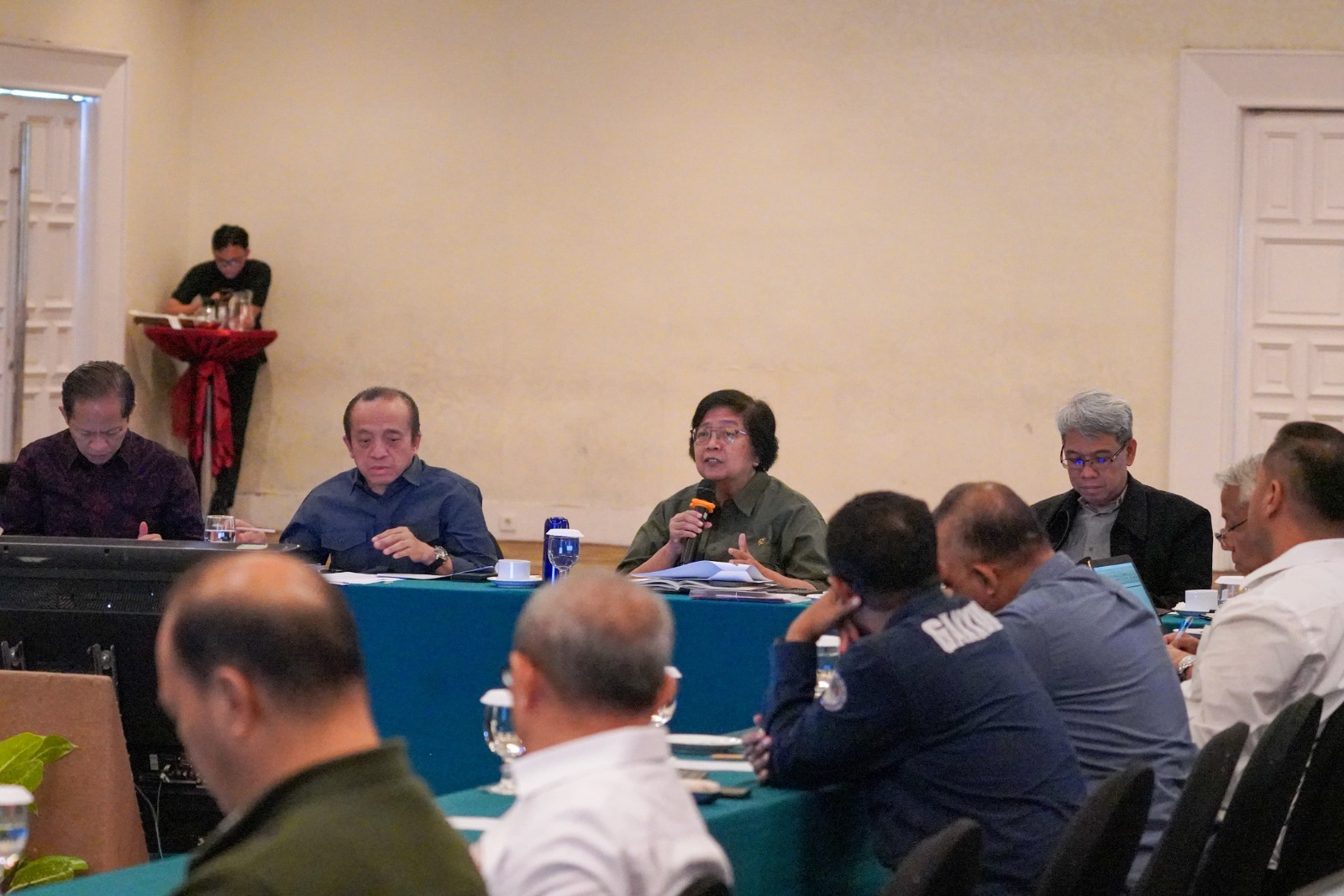 Menteri LHK Siti Nurbaya memimpin Rakernis operasional PP Nomor 27 Tahun 2023 di Balikpapan, Kaltim, Rabu (1/11).