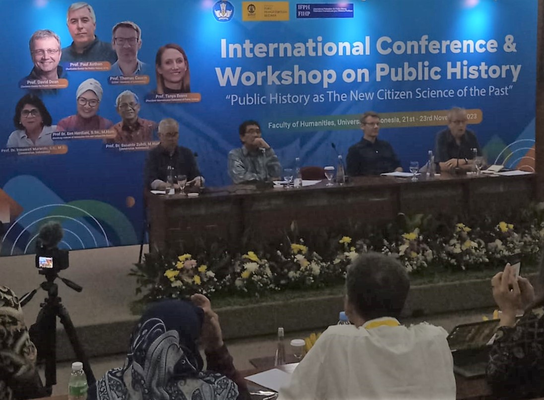 Konfetensi internasional serta workshop mengenai sejarah publik dengan tema “Public History as The New Citizen Science of the Past.”
