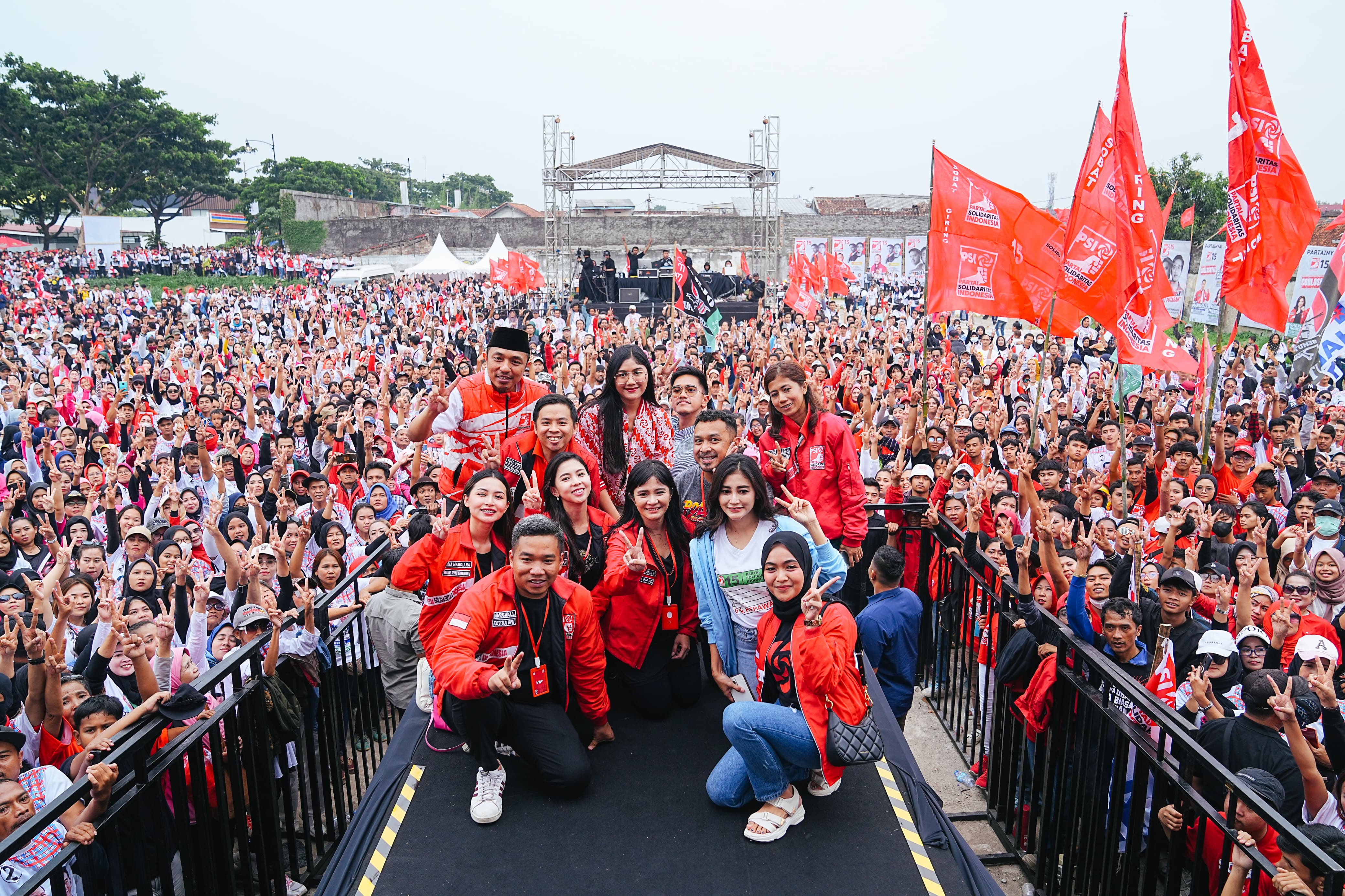 Ketum PSI Kaesang Pangarep Saat Berkampanye