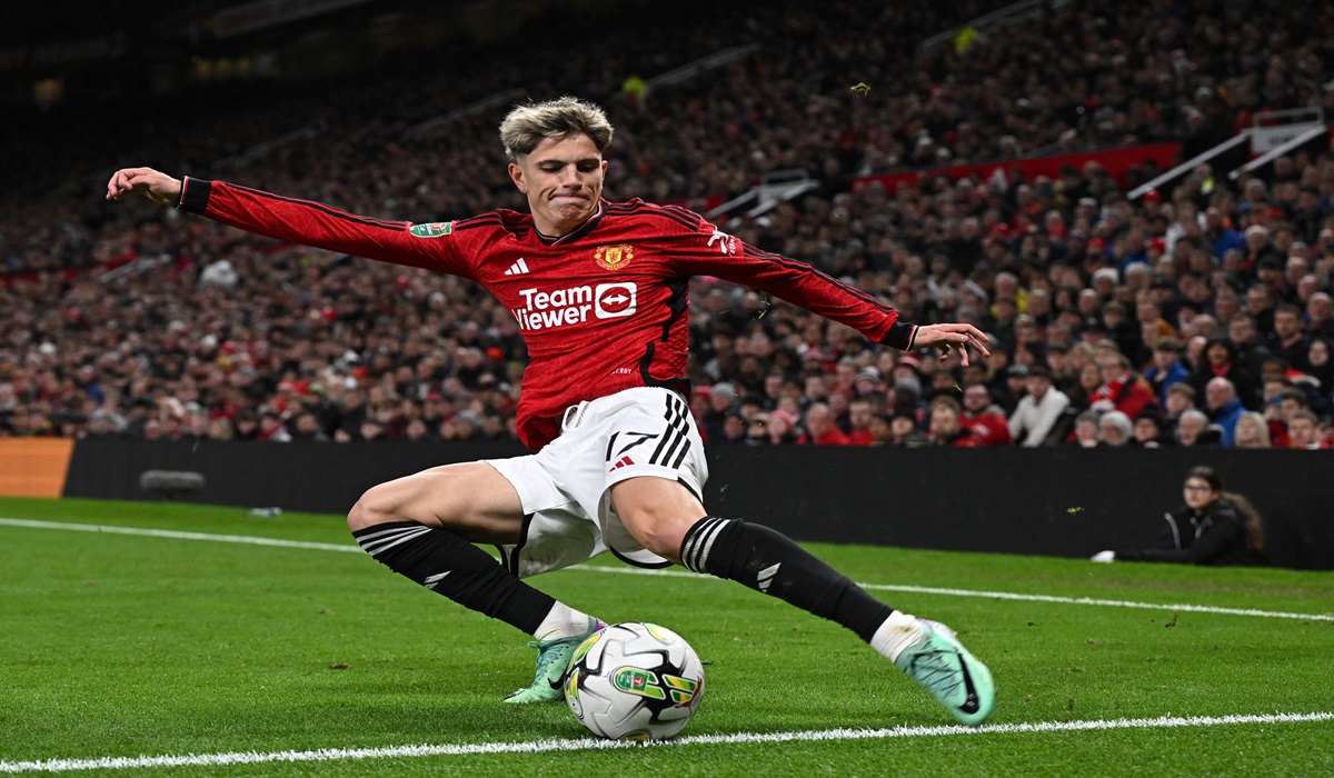 Gelandang Manchester United Alejandro Garnacho