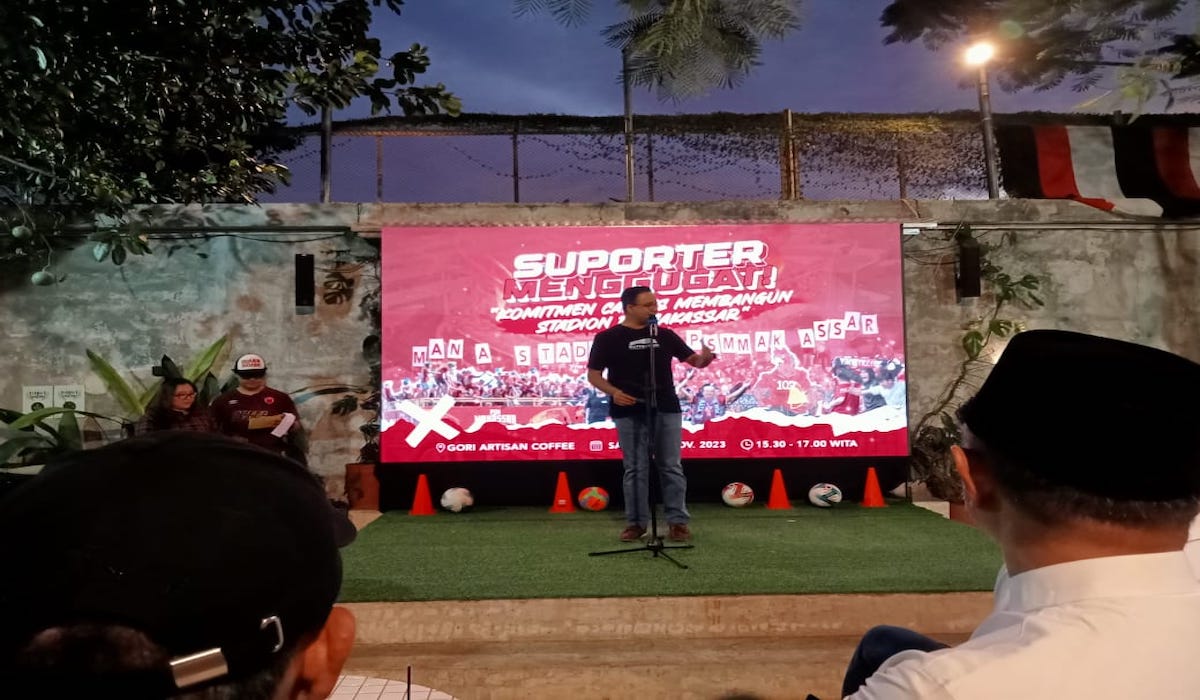 Anies Baswedan tandatangani kontrak politik dengan suporter PSM Makasar