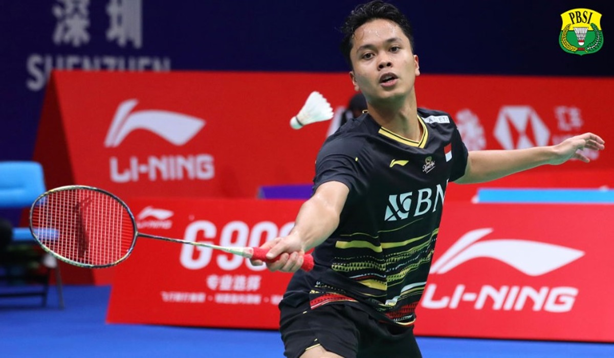 Tunggal putra Indonesia Anthony Sinisuka Ginting