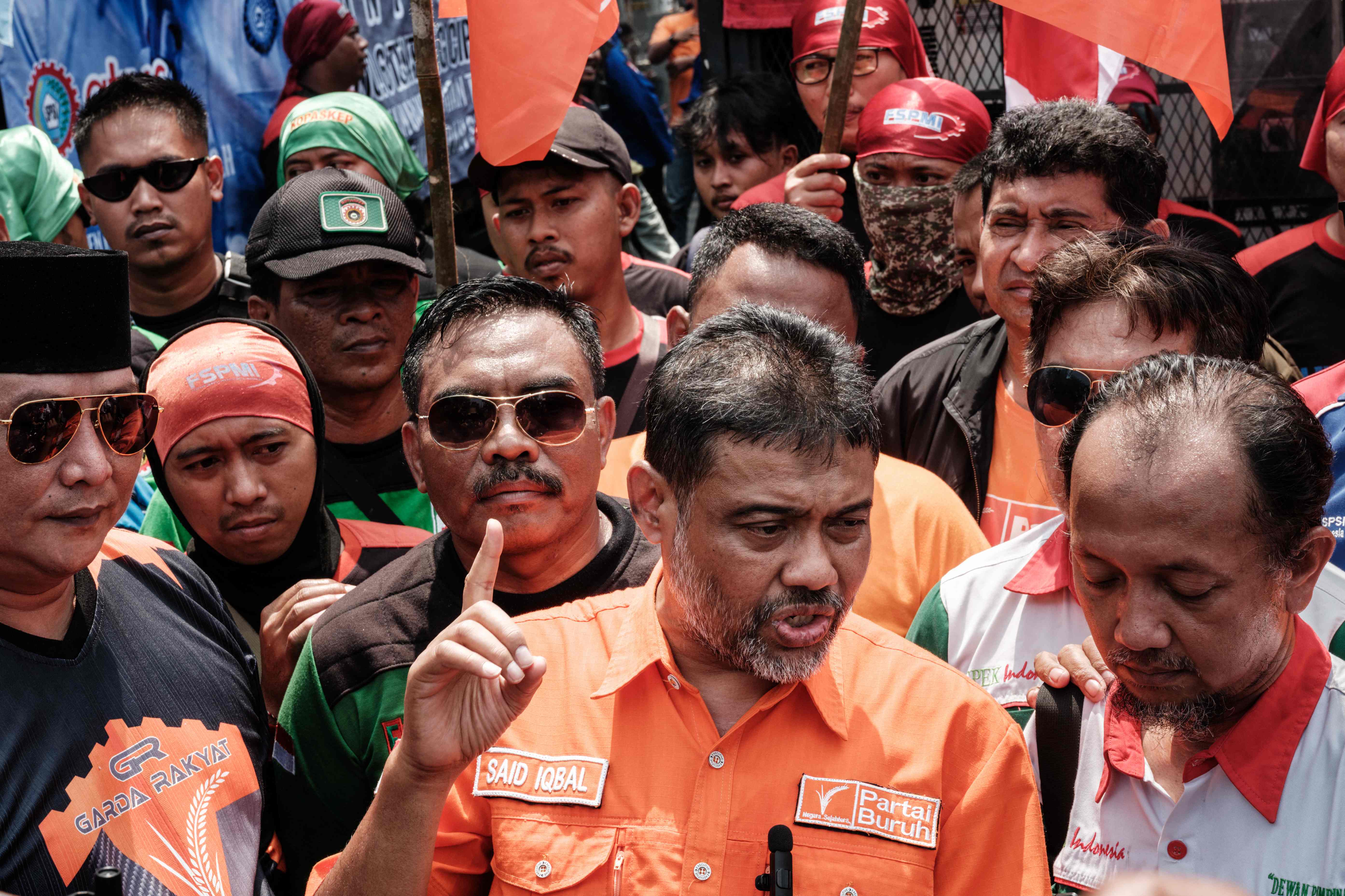 Presiden KSPI yang juga Presiden Partai Buruh, Said Iqbal