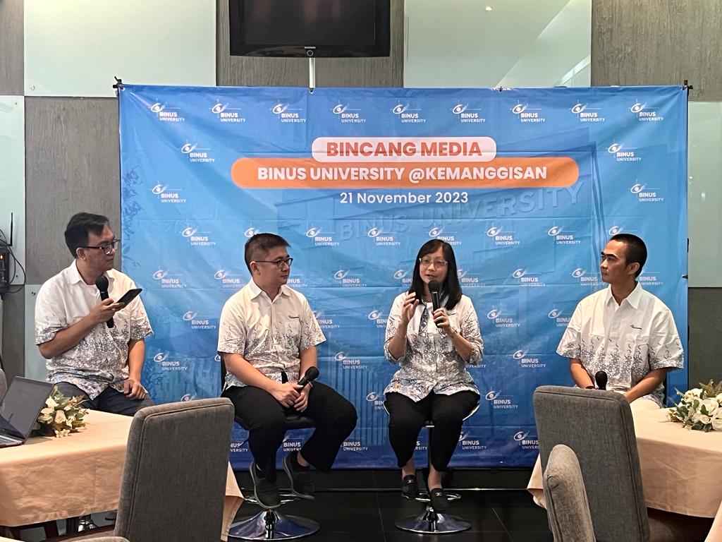 Binus University @Kemanggisan mengadakan acara Bincang Media di Kampus Binus University, Jakarta. 