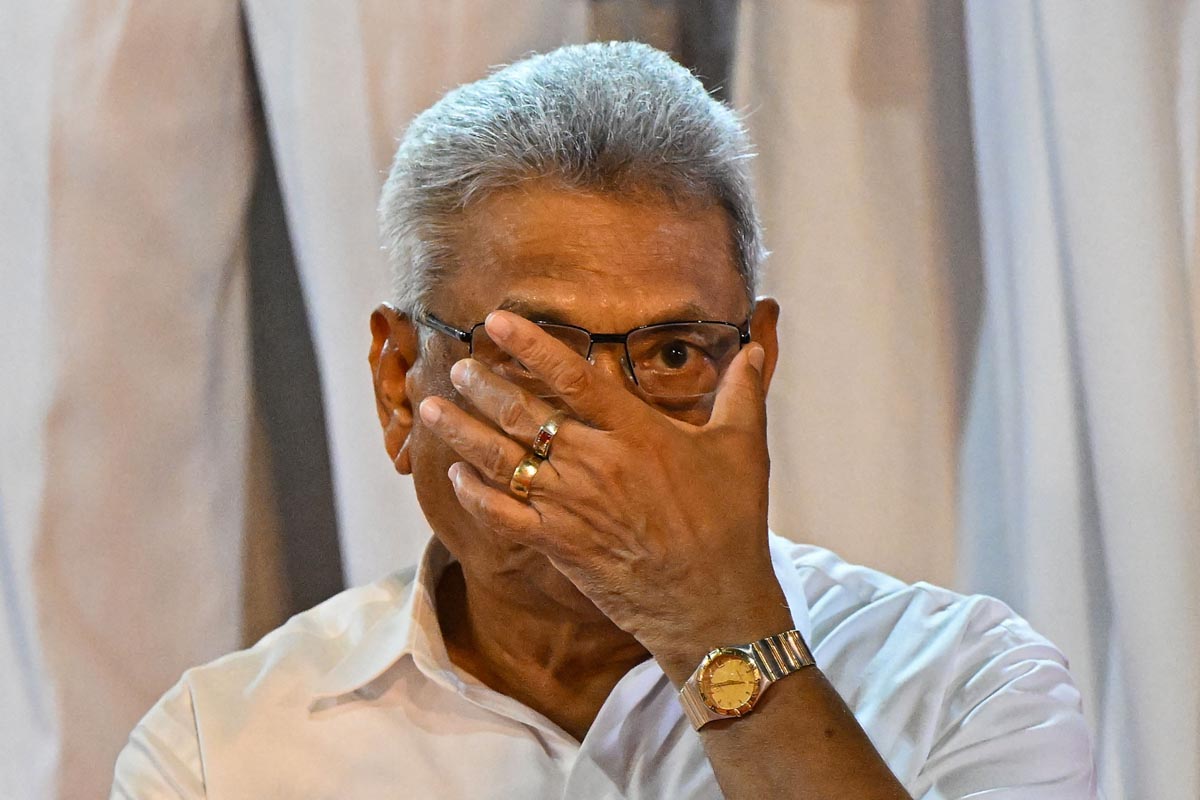 Mantan presiden Srilanka Gotabaya Rajapaksa.