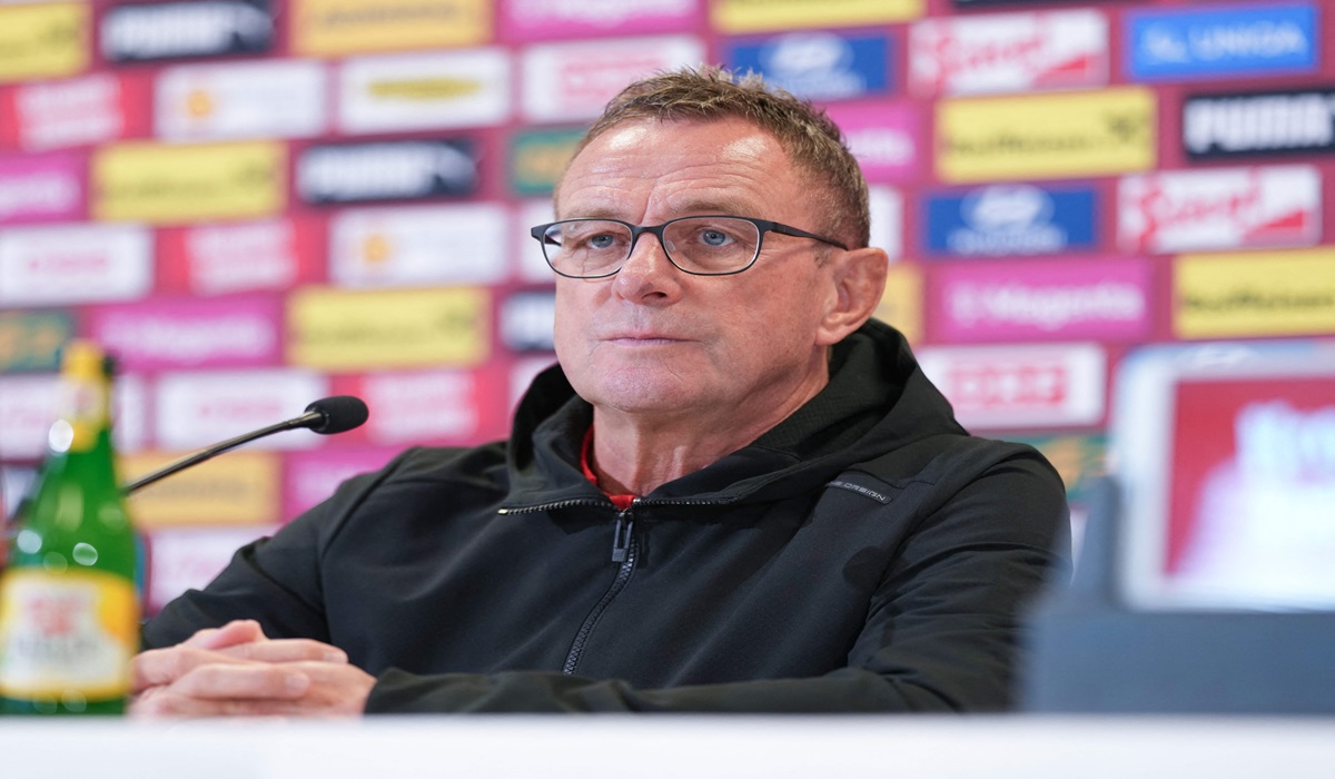 Pelatih timnas Austria Ralf Rangnick