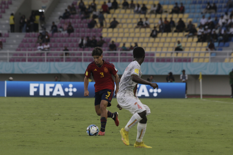 Timnas Spanyol lolos ke babak 16 besar Piala Dunia U-17 usai susah payah menang 1 - 0 