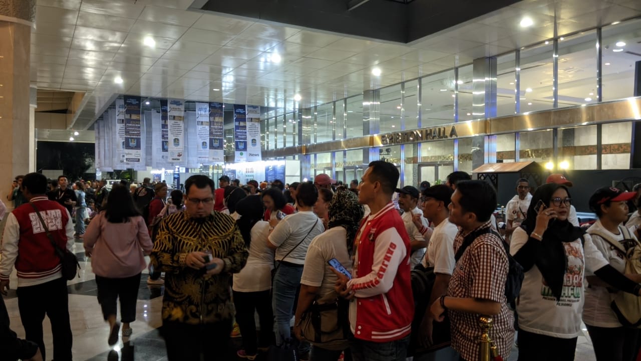 Suasana area JCC jelang debat cawapres