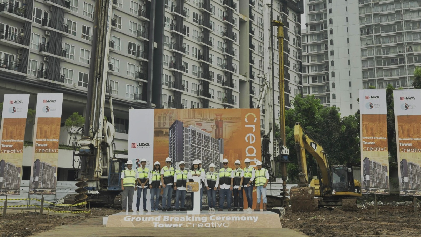 Groundbreaking Ceremony tower Creativo di Kawasan Bintaro Creative District pada Kamis (30/12/2023).