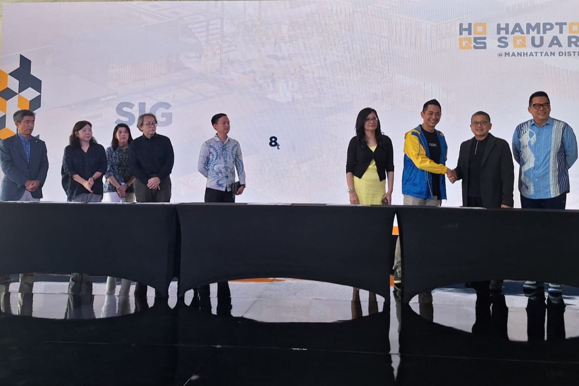 Paramount Land menggelar prosesi groundbreaking atau peletakan batu pertama yang menandai mulainya pembangunan Hampton Square.