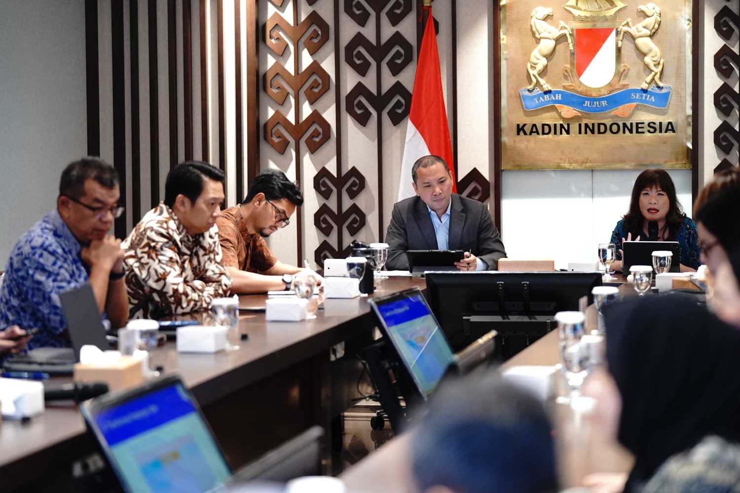Kadin Indonesia menggelar Forum Diskusi Post COP 28  di Menara Kadin Indonesia, Jakarta, Jumat (15/12/2023).