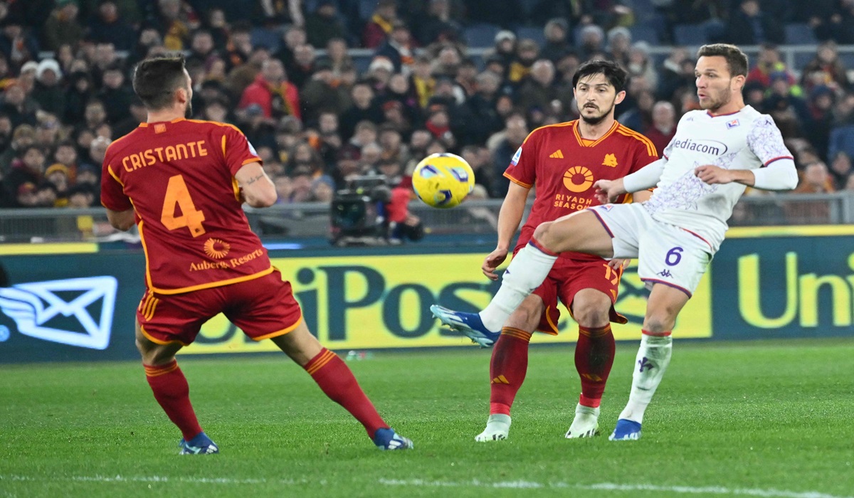 Laga Serie A antara AS Roma dan Fiorentina