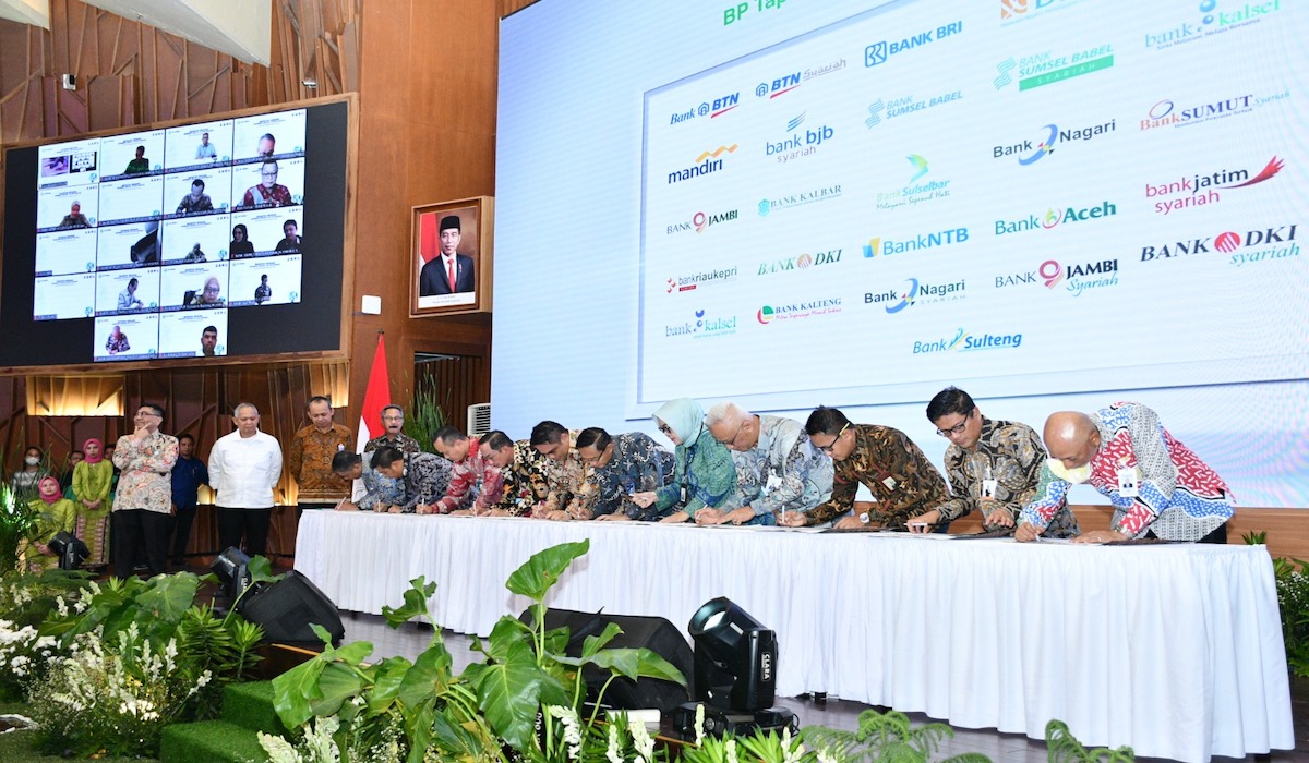 Penandatanganan kerja sama BP Tapera dengan bank penyalur FLPP