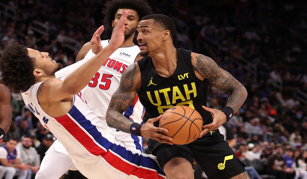 Laga NBA antara Detroit Pistons dan Utah Jazz