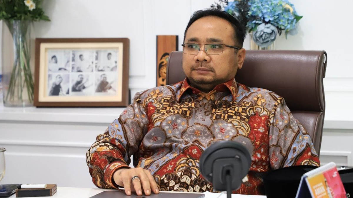 Menteri Agama Yaqut Cholil Qoumas mengucapkan selamat Natal 2023