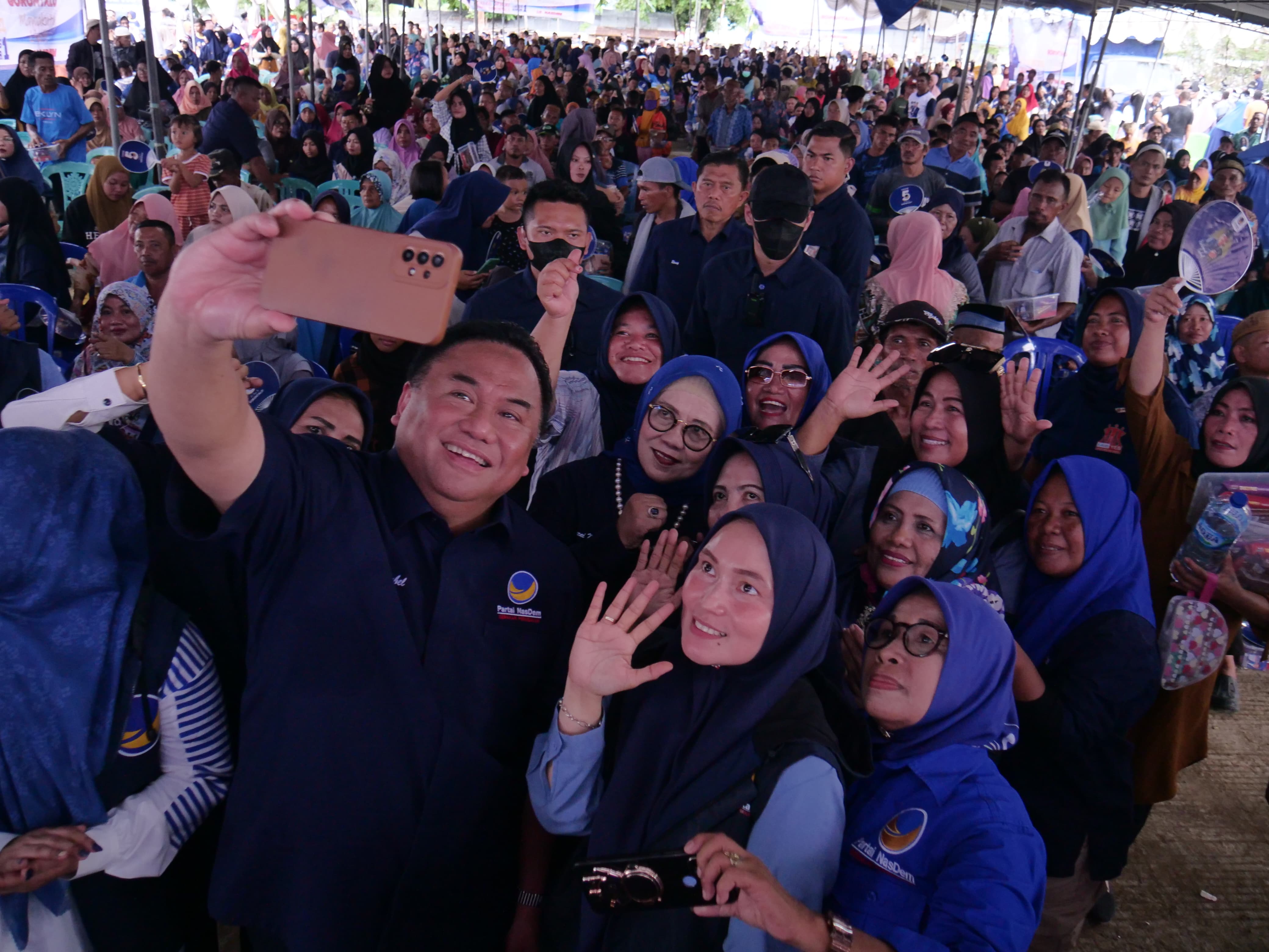 Rachmat Gobel berkampanye di Gorontalo Utara