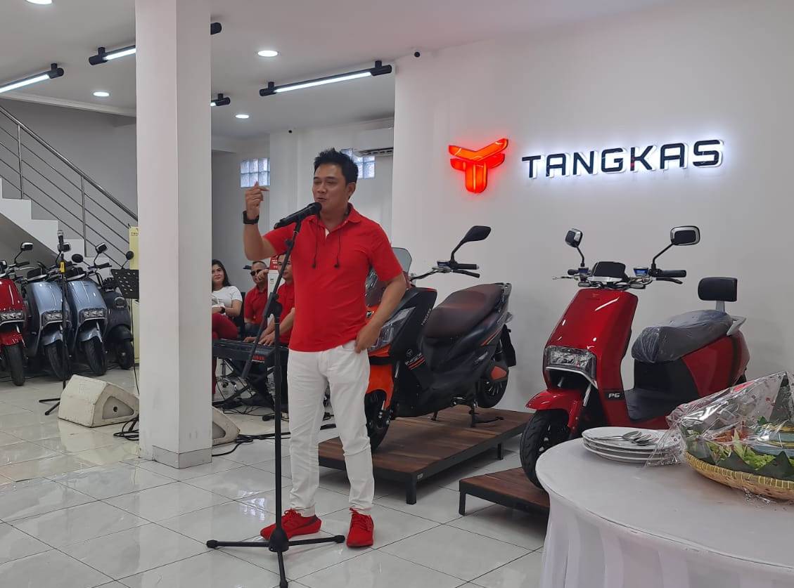 Founder & CEO Tangkas Motor Listrik Agung Pamungkas alias Don Papank. 