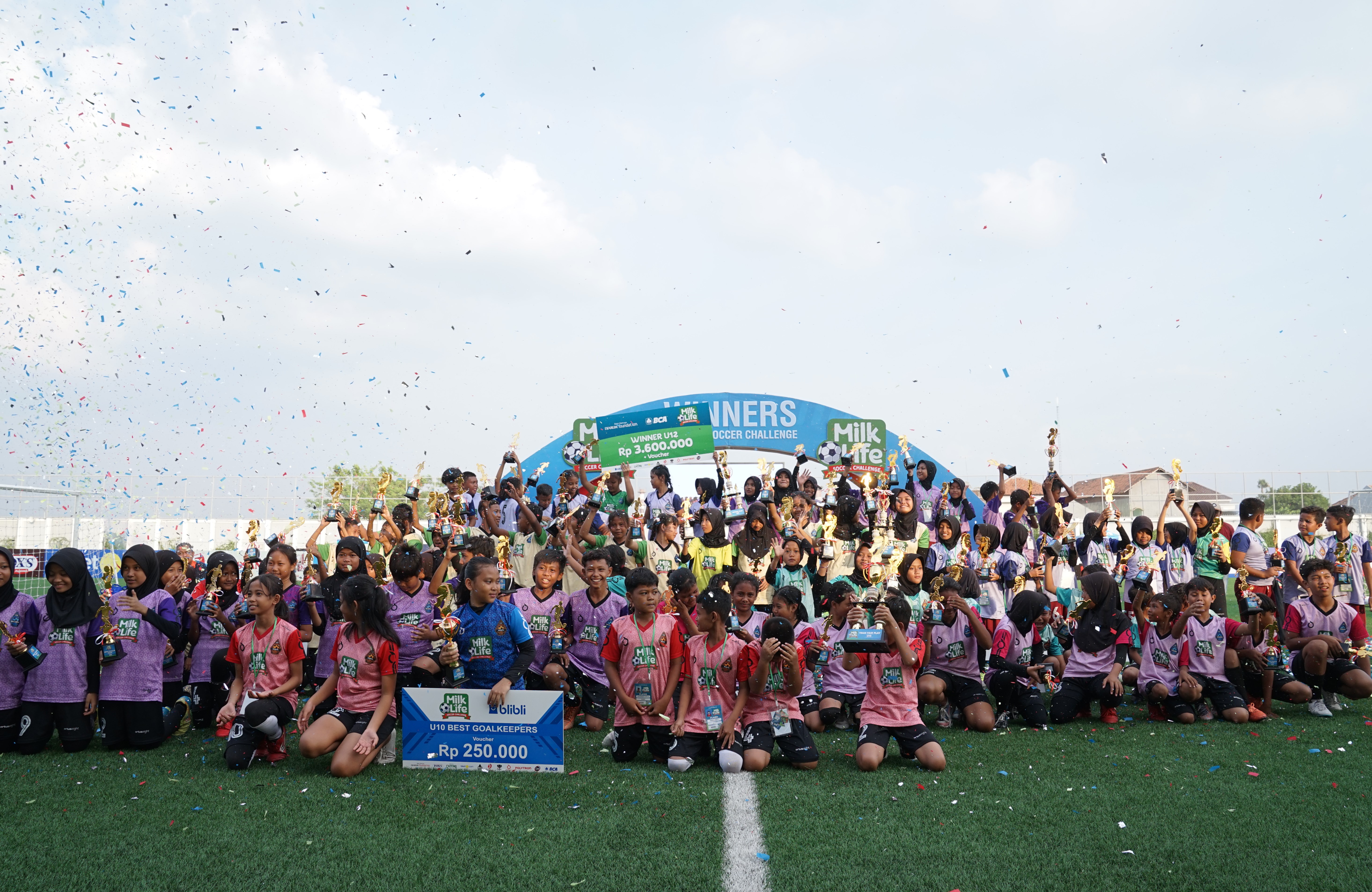 MilkLife Soccer Challenge 2023 Batch 3 di Supersoccer Arena, Kudus, Jawa Tengah, 15-17 Desember 2023.