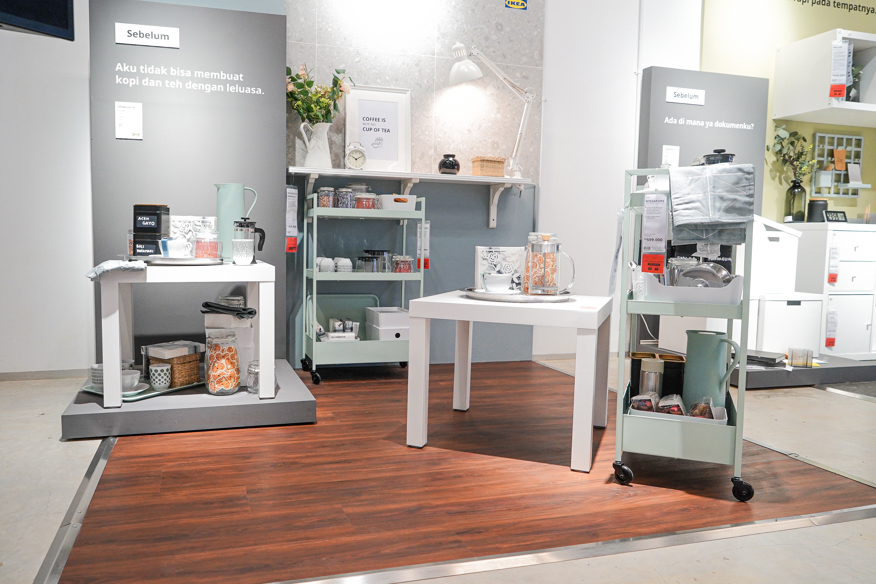 Salah satu sudut gerai IKEA yang menggunakan material lantai TACO