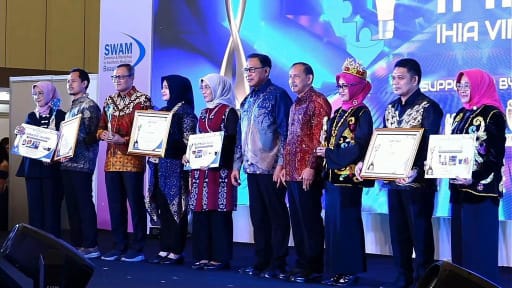 rand Final Indonesia Healthcare Innovation Awards (IHIA) VII Tahun 2023 di ICE BSD, Tangerang, Sabtu (2/12). 