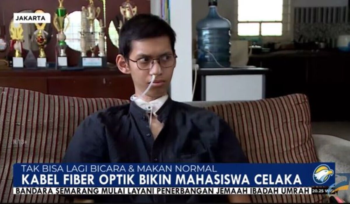 Korban kecelakaan akibat kabel optik, Sultan Rifat Alfatih.