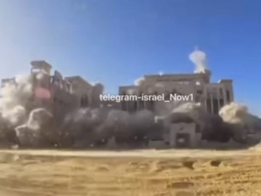 IDF Hancurkan Istana Keadilan Gedung Pengadilan Utama Hamas