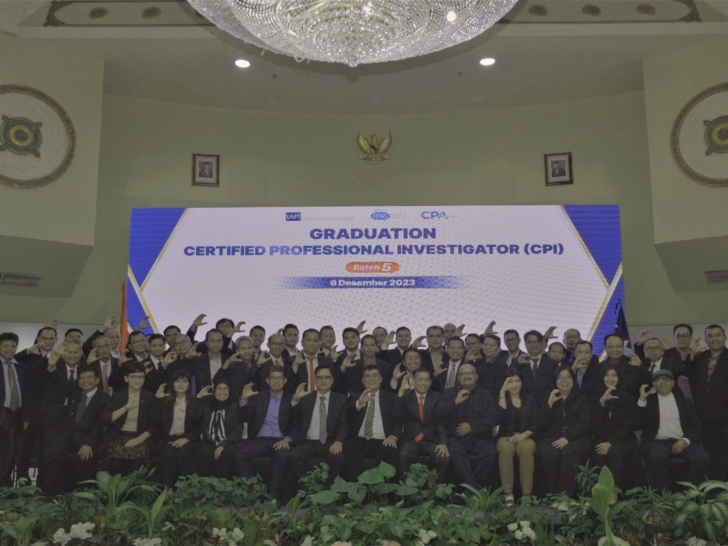 Inaugurasi bagi calon pemegang Certified Professional Investigator (CPI) di Jakarta, Rabu (6/12).