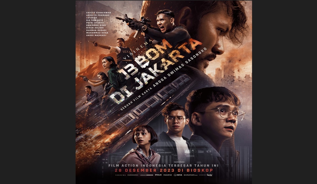 Poster terbaru film 13 Bom di Jakarta