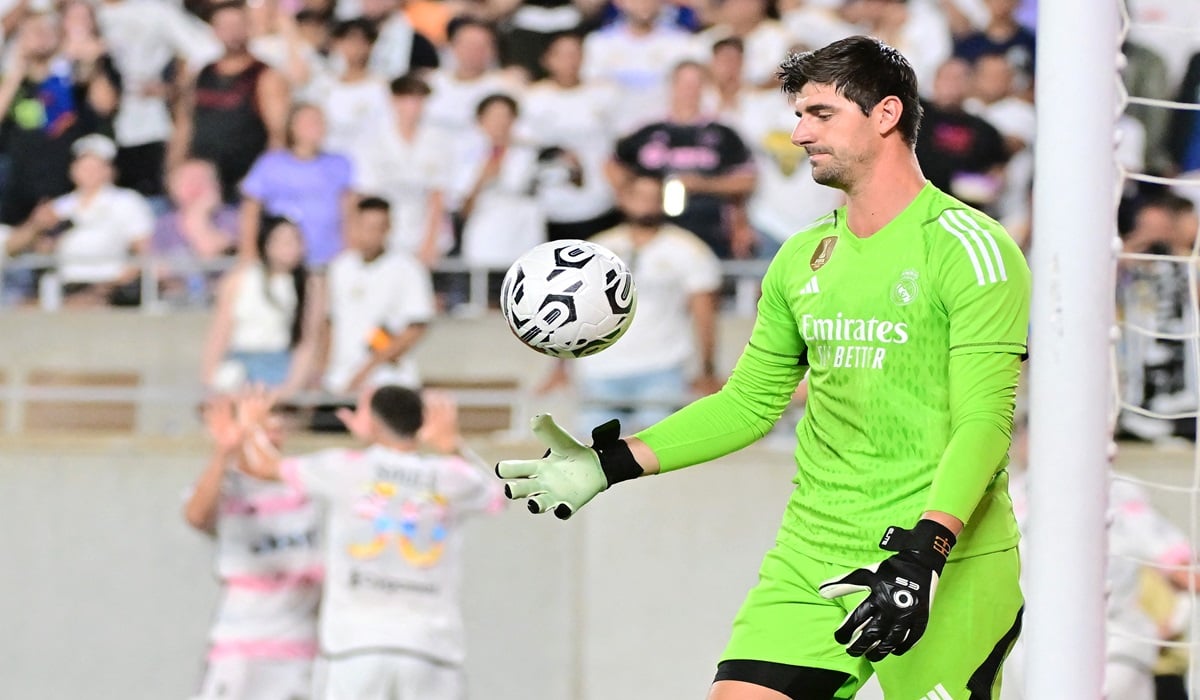 Penjaga gawang Real Madrid dan timnas Belgia Thibaut Courtois