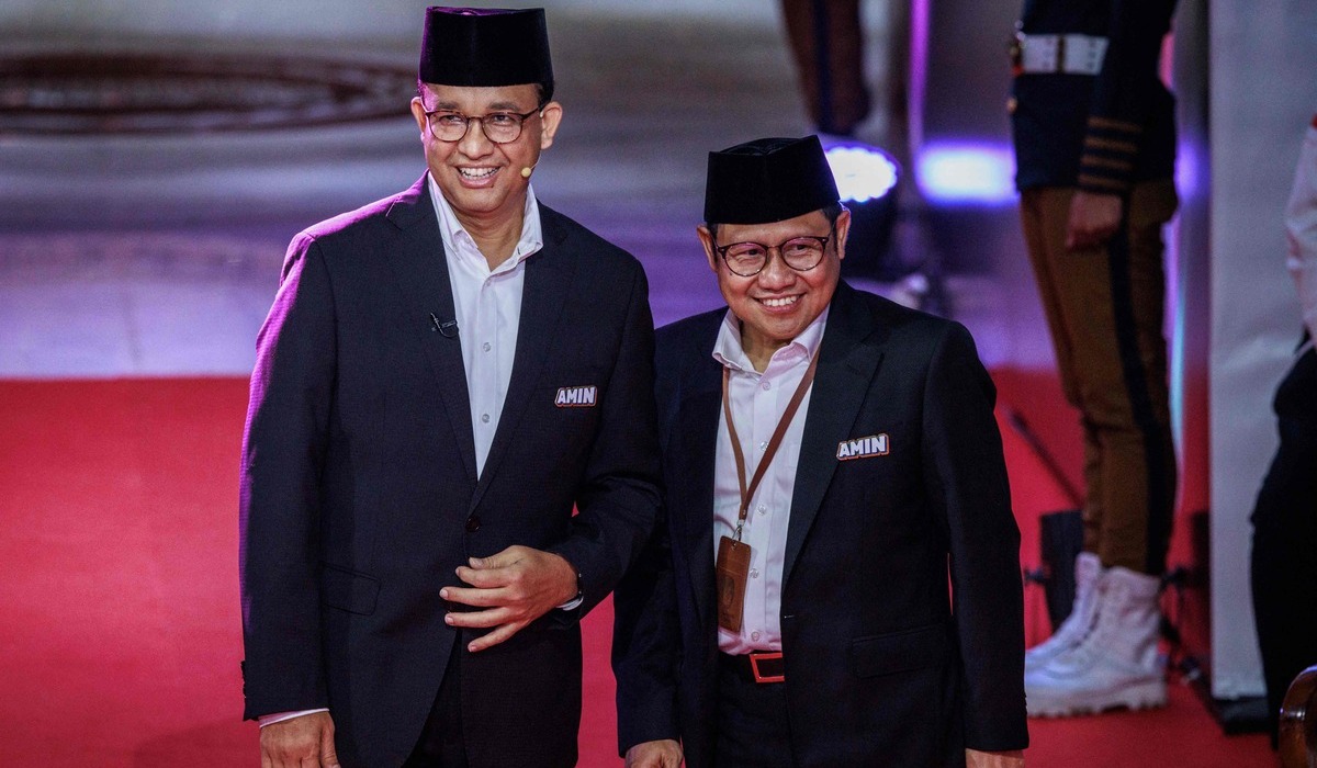 Pasangan capres-cawapres nomor urut 1, Anies Baswedan dan Muhaimin Iskandar