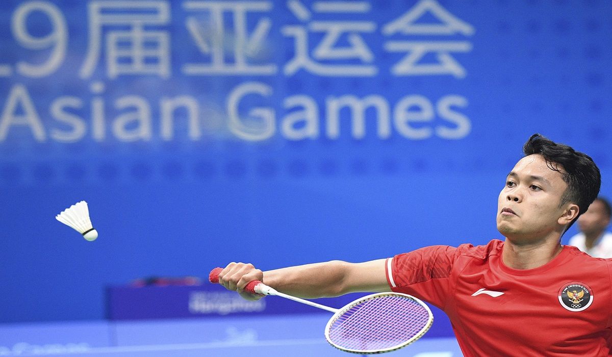 Tunggal putra Indonesia Anthony Sinisuka Ginting