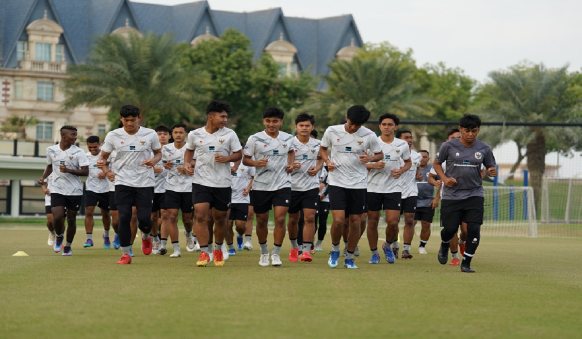 Latihan Timnas U-20 di Doha, Qatar