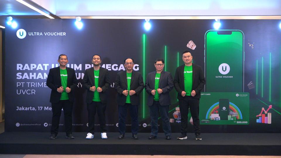 Acara rapat umum pemegang saham PT Trimegah Karya Pratama Tbk yang bergerak di industri voucher belanja. 