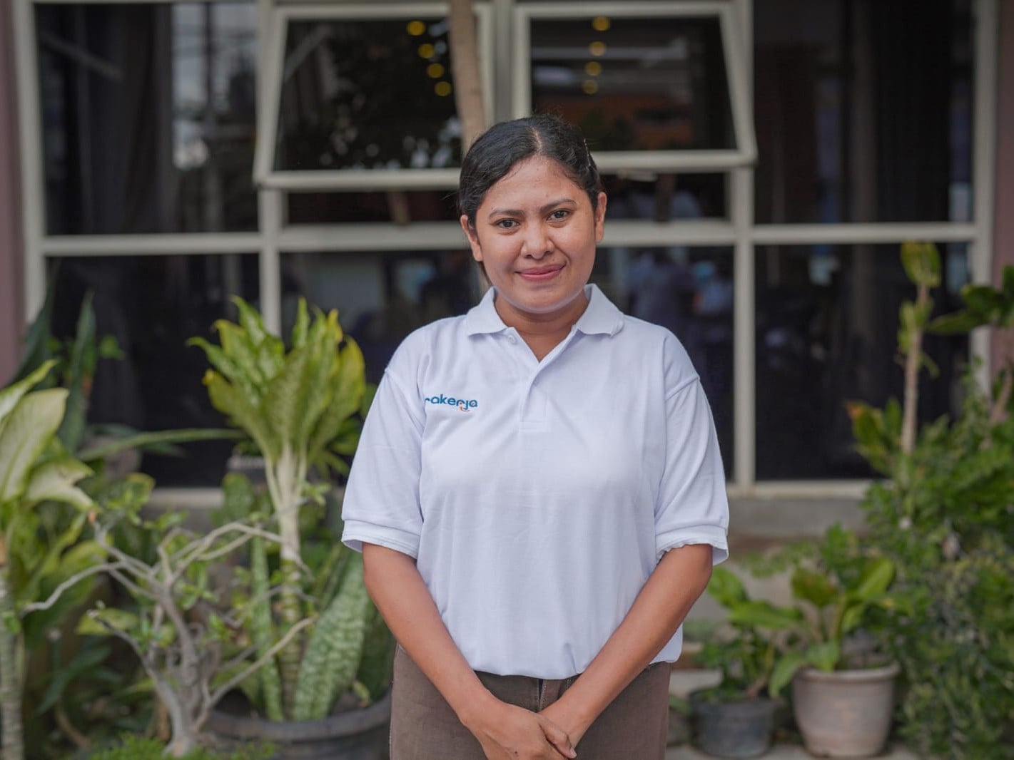 Potret Etna Tersia Leoh yang merupakan alumni gelombang pertama program Prakerja.