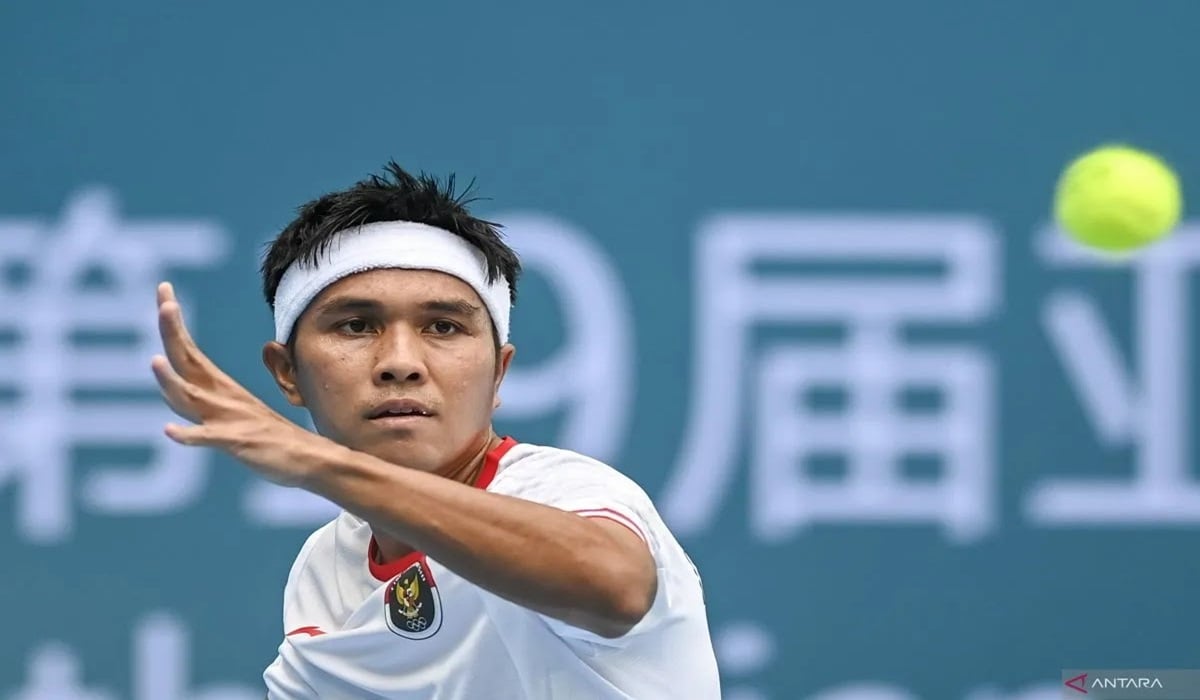 Petenis putra Indonesia Muhammad Rifqi Fitriadi