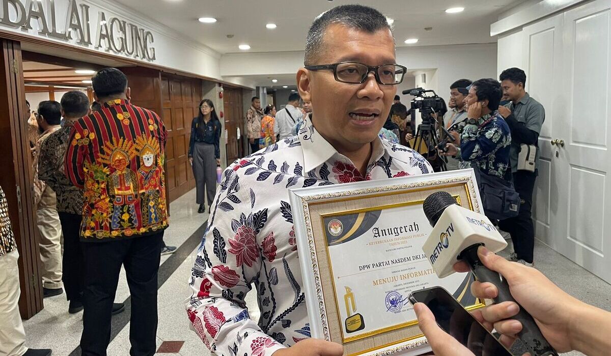 DPW NasDem DKI Raih Penghargaan Keterbukaan Informasi Publik 2023