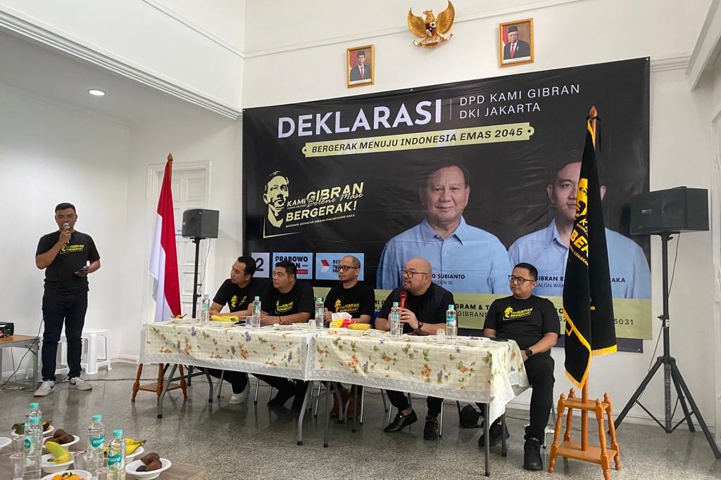 Kami Gibran mendeklarasikan dukungan terhadap Gibran Rakabuming Raka sebagai cawapres dalam Pemilu 2024 mendampingi capres Prabowo Subianto.