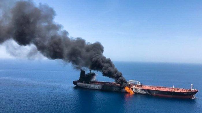 Kapal tanker yang dirudal Houthi Yaman.